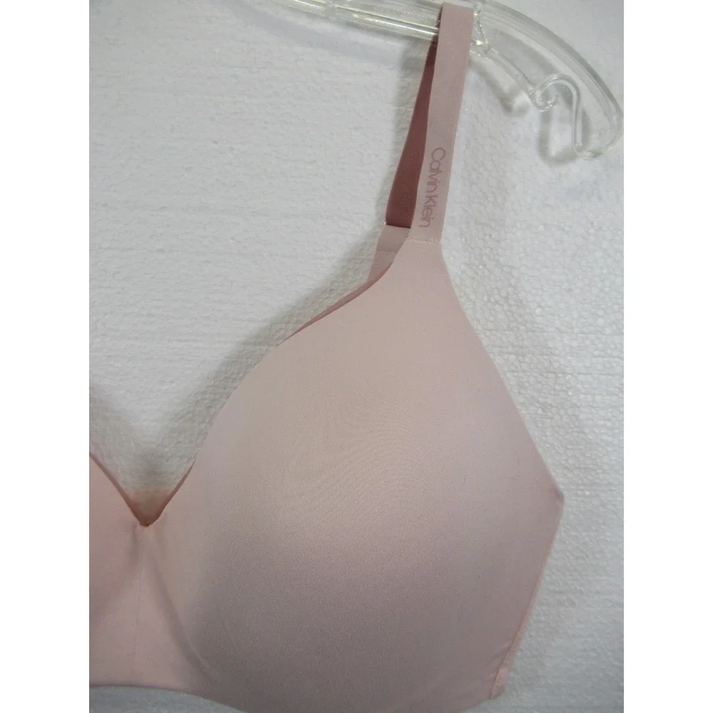 Calvin Klein T-Shirt Bra Large Pink Wireless Lightly Lined QP2931S